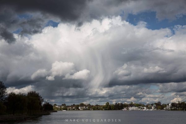 Rainclouds above the Alster Lake (I)