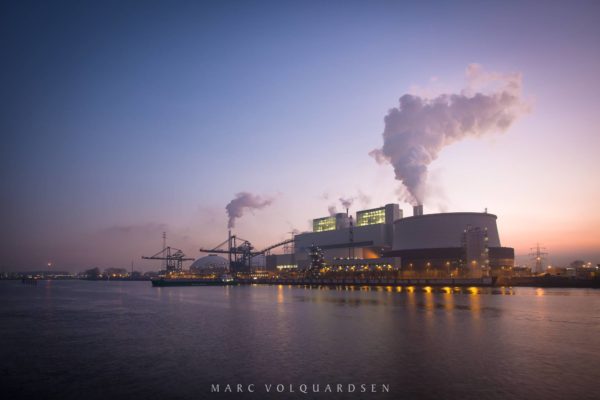 Kraftwerk Moorburg in wunderschönem Abendlicht