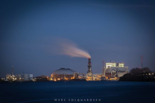 Kraftwerk Moorburg in den Morgenstunden